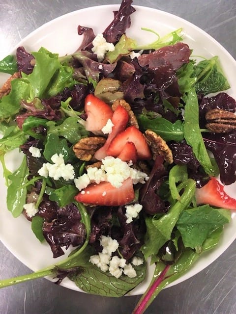 2 OA Spring Summer Mixed Greens Salad with Goat Cheese - Entrees