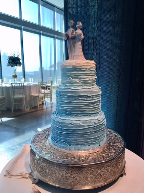 Blue Umbra cake - Wedding Cake