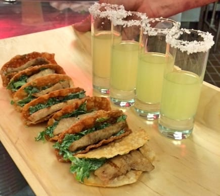 Fish Tacos with Margarita Shooters - Butlered Hors d'oeuvres