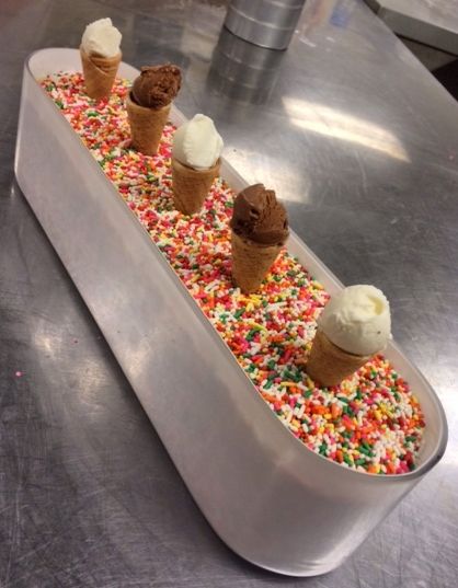 Ice Cream Cones with Dipping Sprinkles - Butlered Desserts