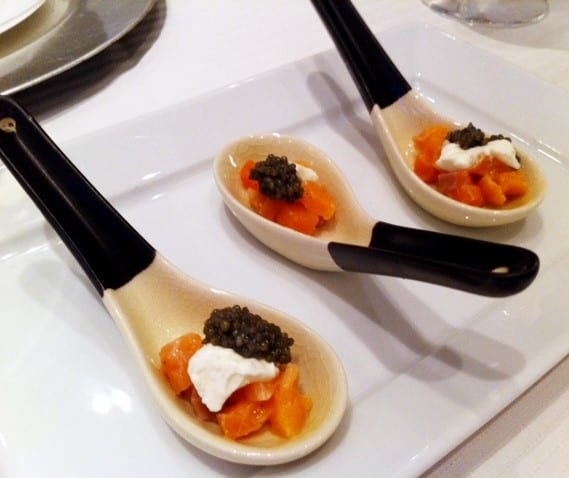 Salmon with Sour Cream   Caviar - Butlered Hors d'oeuvres