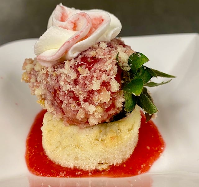Strawberry Crumb Shortcake - Butlered Desserts