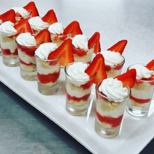 Strawberry Shortcake shooters - Butlered Desserts