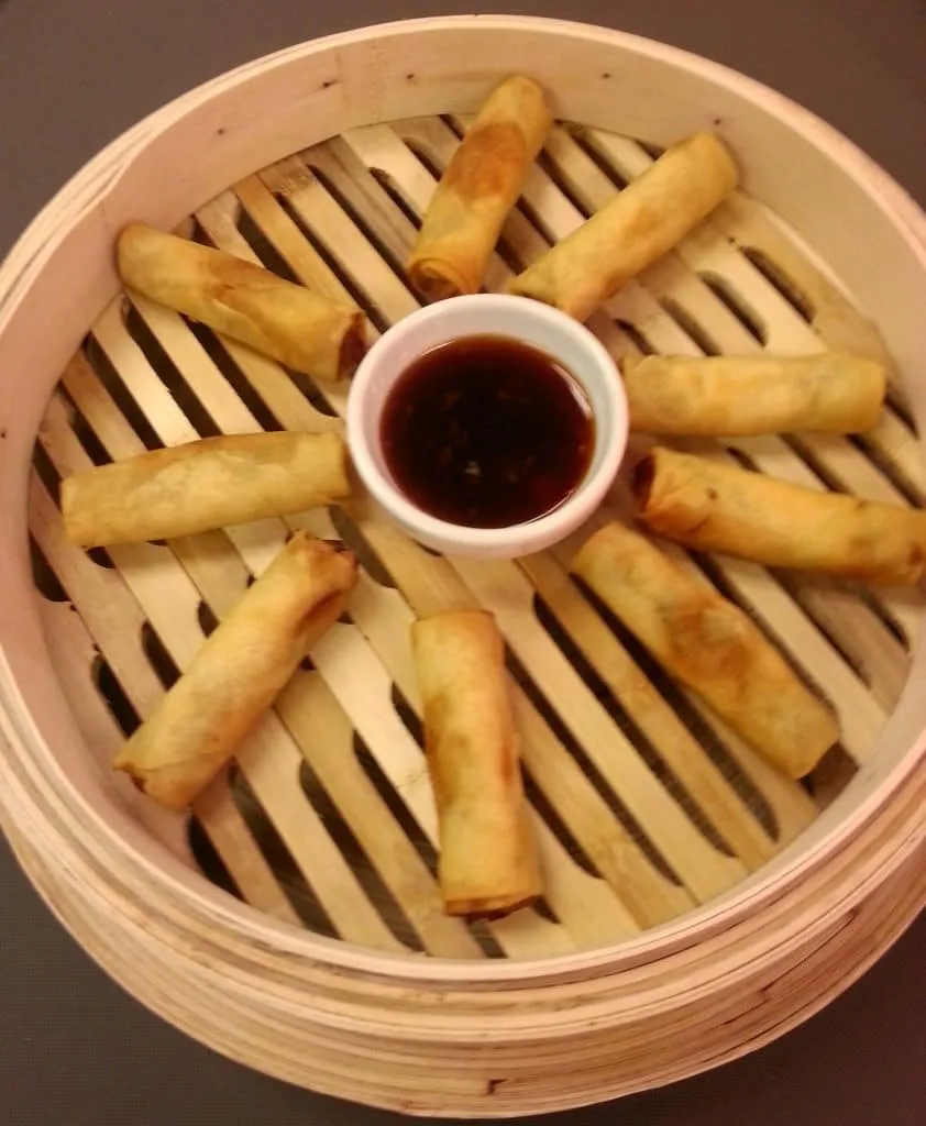 Spring Rolls with Soy Dipping Sauce 842x1024 - Butlered Hors d'oeuvres